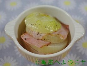 新玉ねぎ丸ごと!簡単レンジ蒸し♪