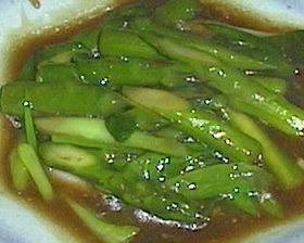 アスパラガスの中華風