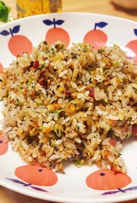 納豆とカリカリ梅の炒飯