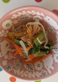 手軽に野菜+１皿！小松菜のレンチンナムル