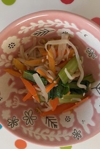手軽に野菜+１皿！小松菜のレンチンナムル