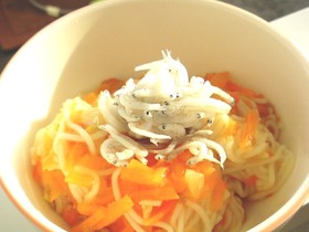 ☆Love離乳食☆しらすと人参にゅうめん