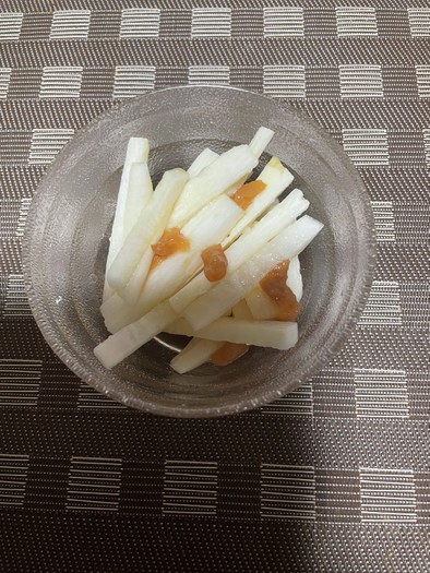 長芋と大根のポン酢梅肉和えの写真