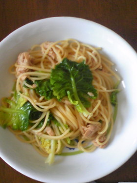 プチベールとツナのパスタ