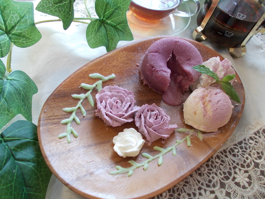 今までなかった⁉紫芋のフォンダンショコラの画像