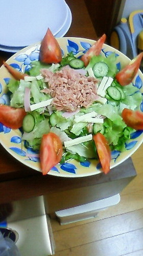 チーズ入り野菜サラダ
