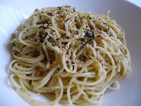 400kcal!!わさびのりパスタ☆