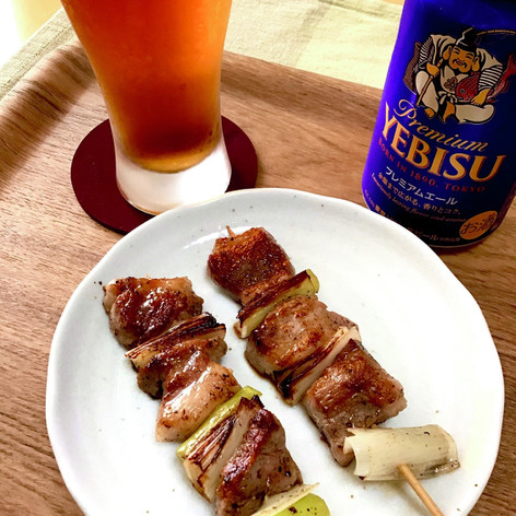 ビールのつまみ/豚串焼き