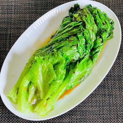 香港で食べる　油菜の写真