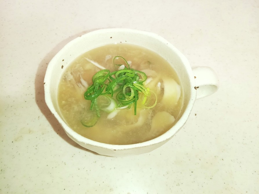 舞茸と長芋のとろとろ味噌スープの画像