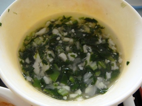 ホタテと野菜のとろみスープ