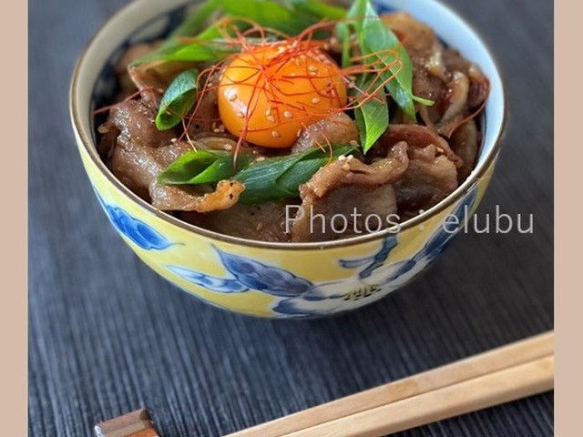 にんにくたっぷりスタミナ丼