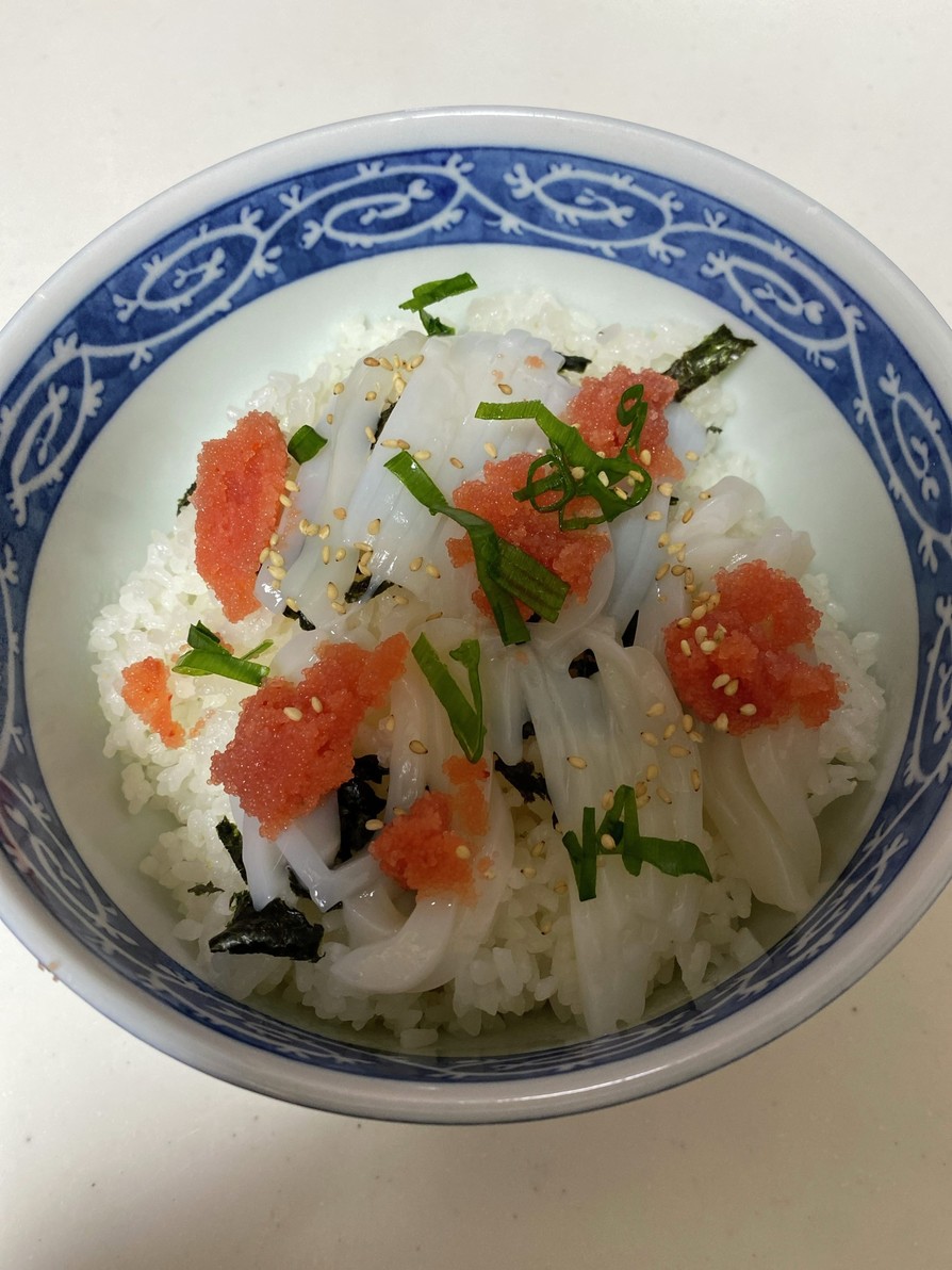 イカ明太丼の画像