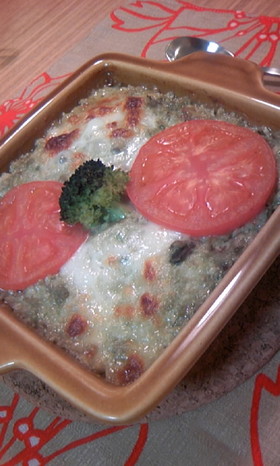 さっぱり濃厚★アボカド豆腐グラタン
