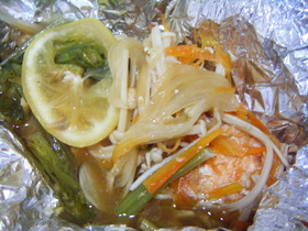 鮭のホイル焼き