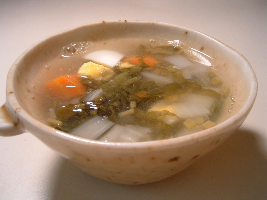 ポーランド風　スイバ（野草）のスープ　の画像