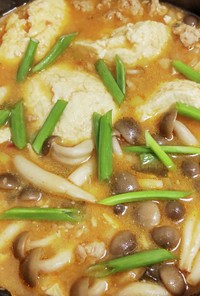 ひき肉と豆腐のピリ辛スープ＊スンドゥブ風