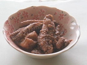 イカのゴロみそ炒め