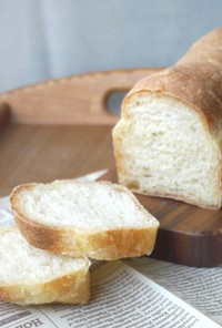 のんびり作る★こねないミニ山型パン