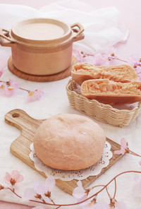 銅鍋てふてふで作る　ラズベリーミルクパン