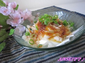 新玉ねぎの和風✿梅おかかサラダ