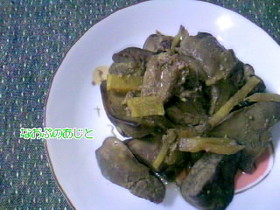 鶏レバー生姜の甘辛煮