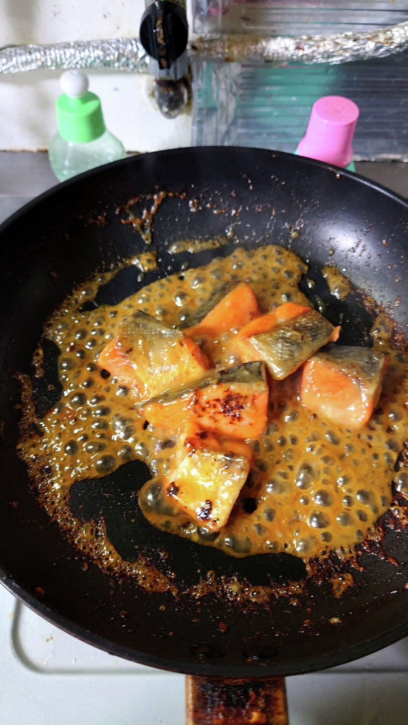 ヨウサマの減塩鮭の味噌バタ照り焼き弁当編の画像