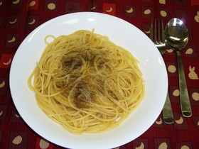 大葉にんにく醤油を使った簡単パスタ