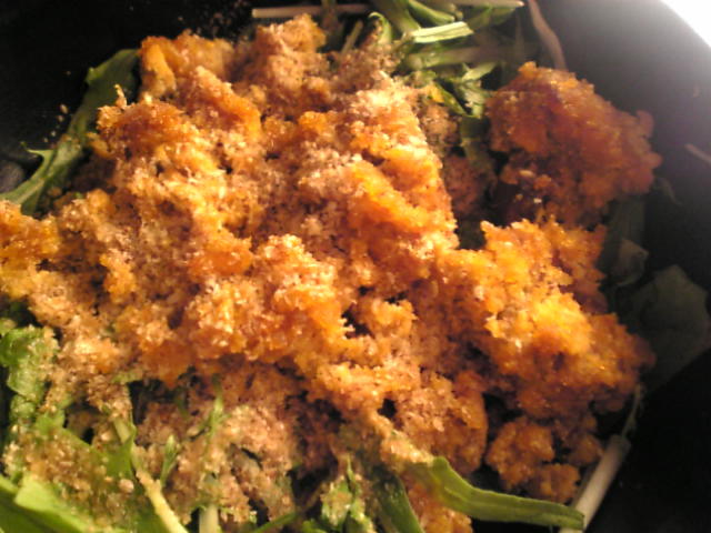 ブリの卵と水菜の胡麻風味酢サラダの画像