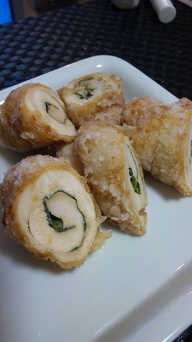 簡単大葉をささみでまるめちゃうぞから揚げ