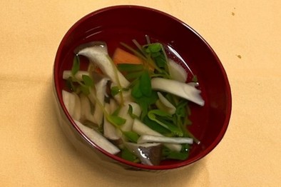 豆苗スープの写真
