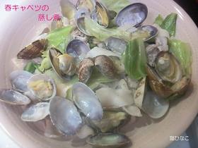 春キャベツとあさりの蒸し煮