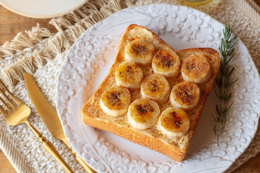 朝食に♪バナナ＆クリームチーズトーストの画像