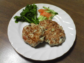 ヘルシー!鶏ひき肉の和風みそハンバーグ