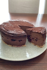 ダークチェリーチョコレートチーズケーキ