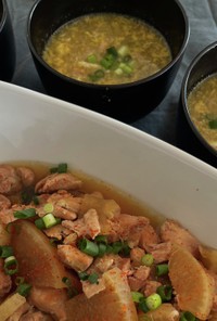 超簡単♥煮物の残ったスープで韓国風雑炊♡
