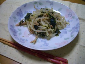 もやしのツナ炒め