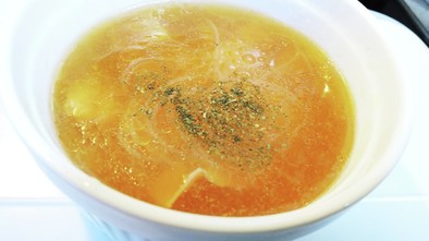 ベーコン春雨スープ　簡単　時短の写真