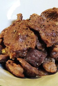 豚ハラミとカシラの焼き肉　今日の夜ご飯