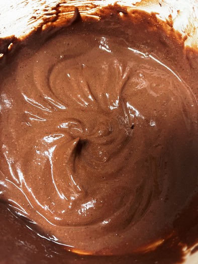 チョコ不使用！チョコレート風クリームの写真