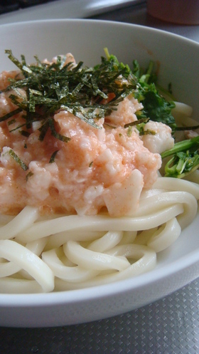 超簡単!めんたいトロロうどん