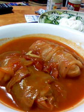 ケチャップロールキャベツ!!