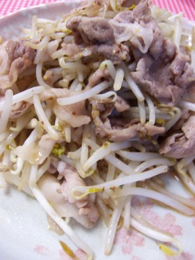 豚肉ともやし◎オイマスタード炒め