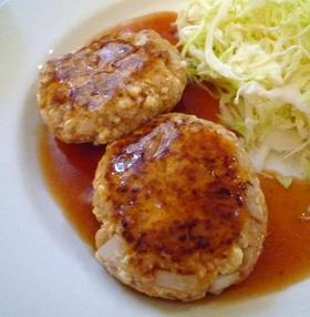 豆腐ハンバーグ☆甘酢ケチャップソースがけ