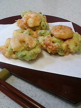 ☆えびと枝豆のかきあげ☆
