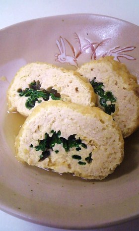 鶏ミンチの✿ねぎ✿揚げ✿巻き✿しょうが煮
