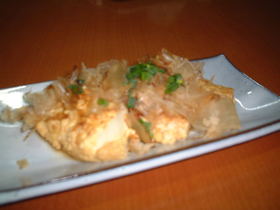 お豆腐のたまごつゆかけ