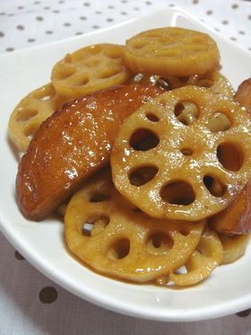 簡単♪蓮根とさつま揚げの炒め煮