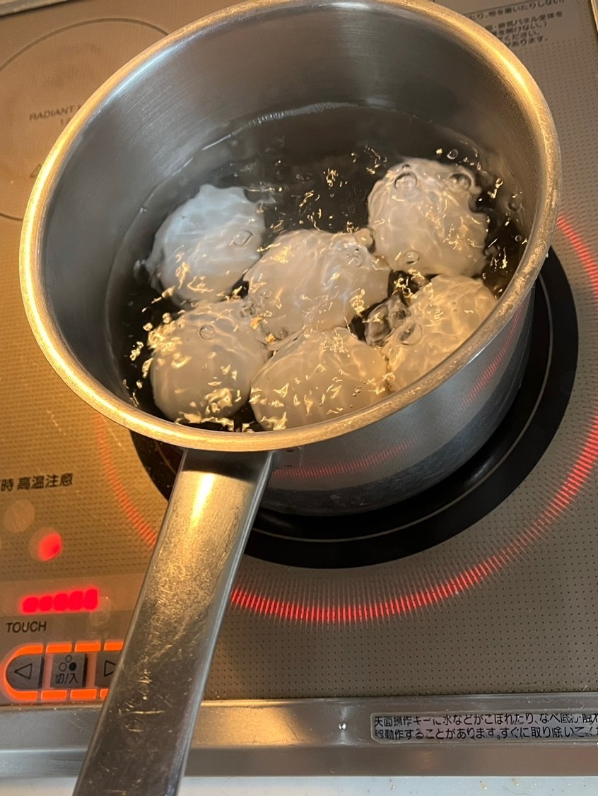 電解水素水で作る茹でタマゴ★スマイリー流の画像