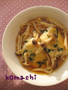 ふわふわ豆腐のきのこあんかけ